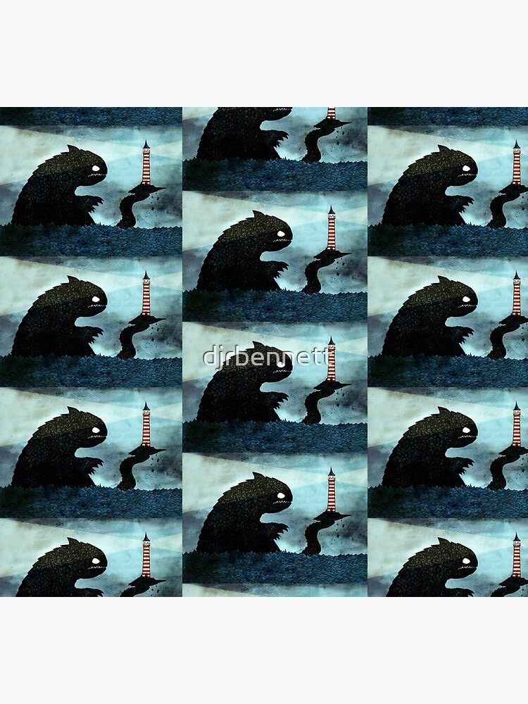 Sea monster & Lighthouse by djrbennett