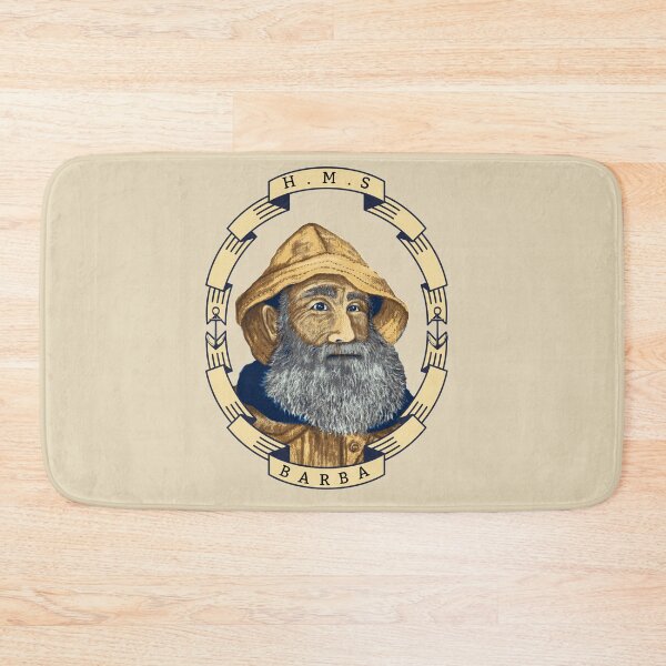 Item preview, H.M.S. BARBA / Seaman / Slicker amarillo / Barba gris / Pescador / designed and sold by artenvironments.