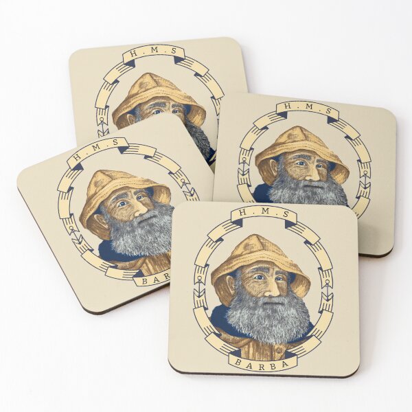 Item preview, H.M.S. BARBA / Seaman / Yellow Slicker / Grey Beard / Fisherman /  designed and sold by artenvironments.
