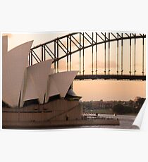 sydney sunset Poster