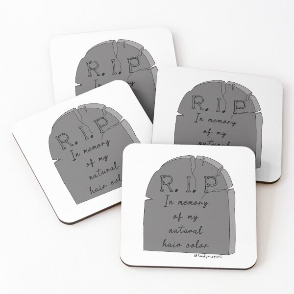 Item preview, RIP In Memory Of My Natural Hair Color- Black designed and sold by LordGraceArt.
