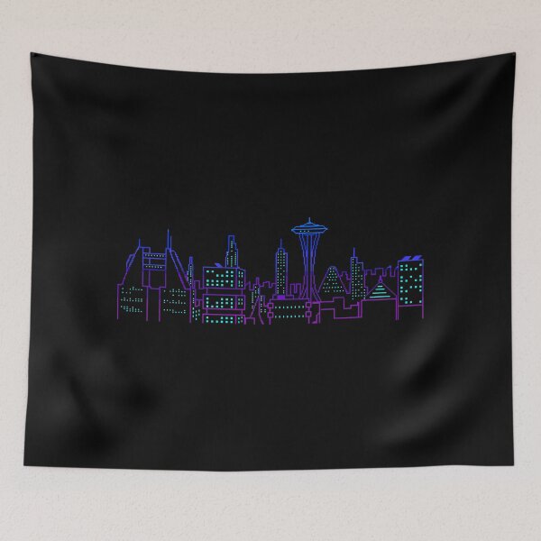 Item preview, Seattle Pixel Skyline - 02 designed and sold by CCCDesign.