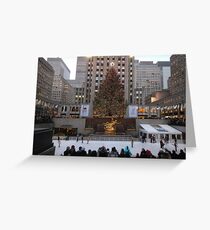 Rockefeller Center at Christmas Grußkarte