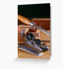 On the bench Greeting Card