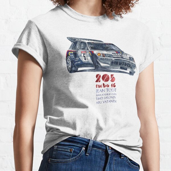 Groupe de rallye B-Peugeot 205 Turbo 16 T-shirt classique