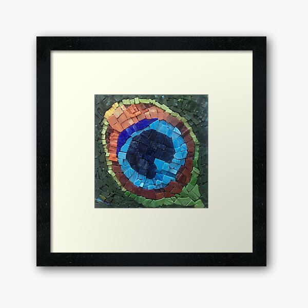 Peacock Feather Framed Art Print
