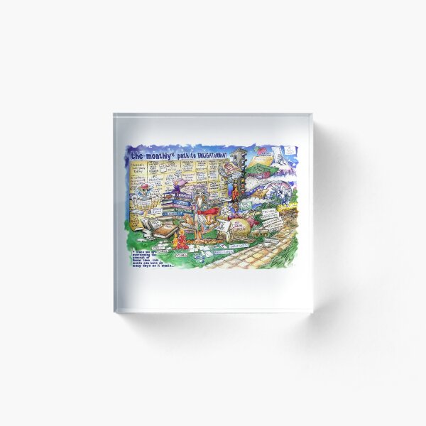 The Monthly Path to Enlightenment Acrylic Block