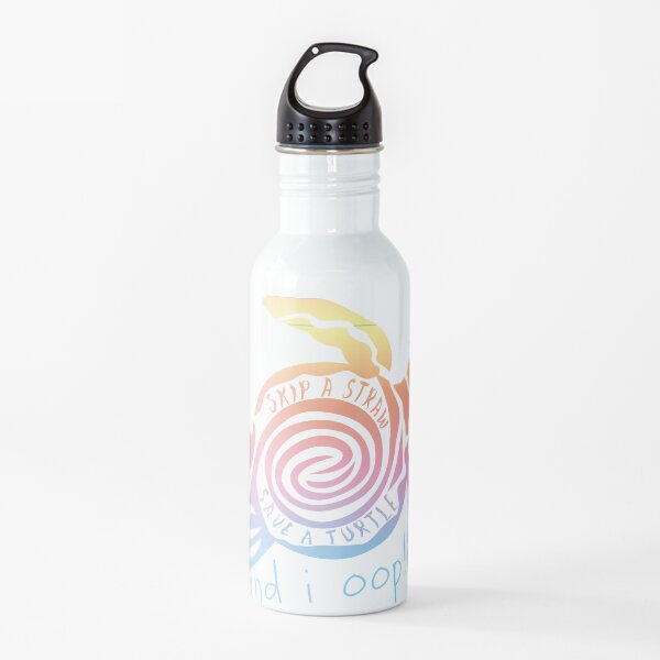SKIP A STRAW SAVE A TURTLE And I Oop Gift Water Bottle