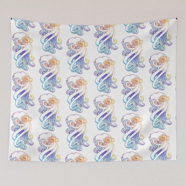 Item preview, Rainbow Octopus designed and sold by Rusembell.