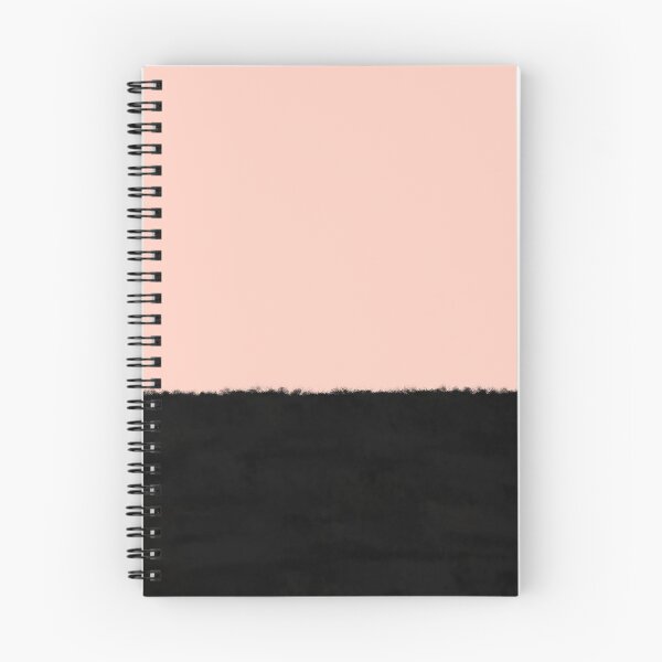 Item preview, Black Smudgy Paint on Rose Gold Blush Pink. Modern Painted Abstract  designed and sold by kierkegaard.