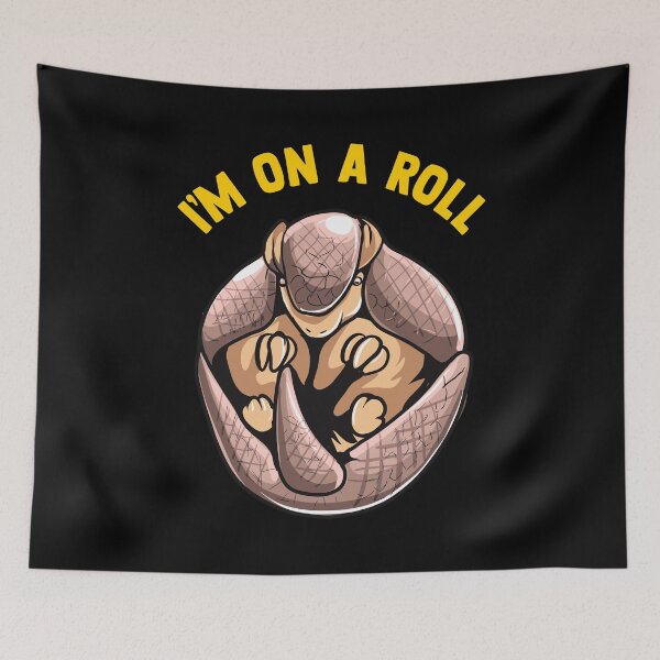 Item preview, I'm On A Roll Adorable Rolling Baby Armadillo Pun designed and sold by perfectpresents.