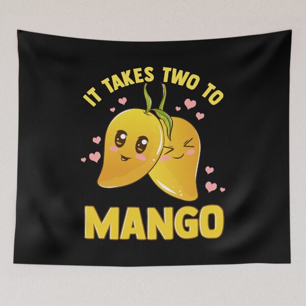 Item preview, It Takes Two To Mango Funny Fruit Tango Pun designed and sold by perfectpresents.