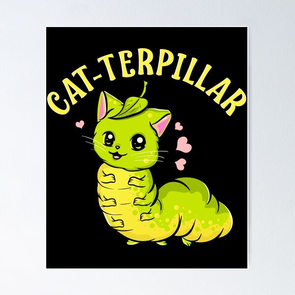 Aperçu de l'œuvre Cat-terpillar Adorable Demi Chat Demi Chenille créée et vendue par perfectpresents.