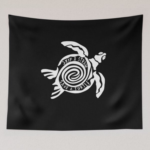 Item preview, SKIP A STRAW SAVE A TURTLE Gift designed and sold by theshirtinator.