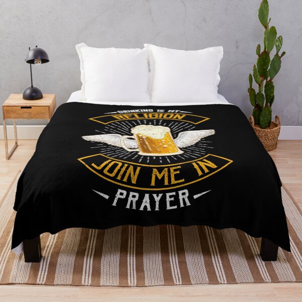 Item preview, Drinking Is My Religion Join Me In Prayer Beer Pun designed and sold by perfectpresents.