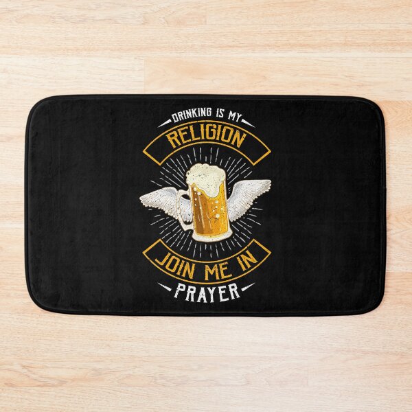 Item preview, Drinking Is My Religion Join Me In Prayer Beer Pun designed and sold by perfectpresents.