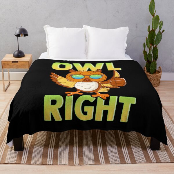 Item preview, Funny Owl Right Thumbs Up Hippie Cute Alright Pun designed and sold by perfectpresents.