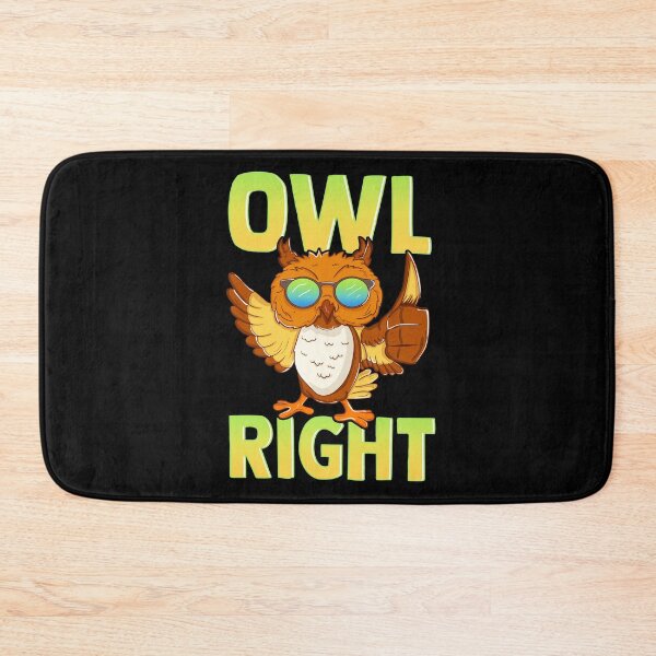 Item preview, Funny Owl Right Thumbs Up Hippie Cute Alright Pun designed and sold by perfectpresents.