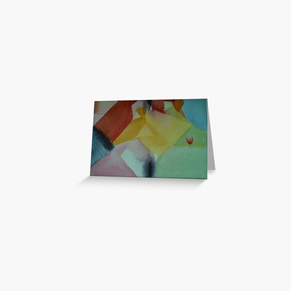 Colors Colliding Greeting Card