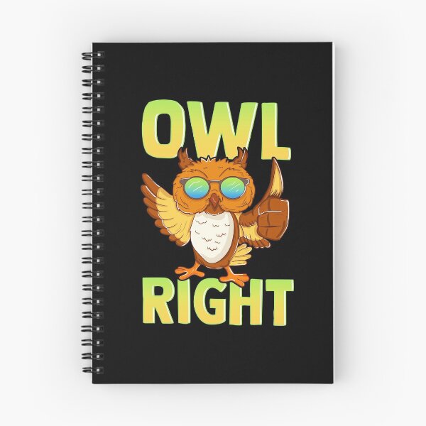 Item preview, Funny Owl Right Thumbs Up Hippie Cute Alright Pun designed and sold by perfectpresents.