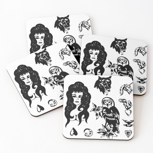 Artikelvorschau, Tattoo Flash entworfen und verkauft von ratward.