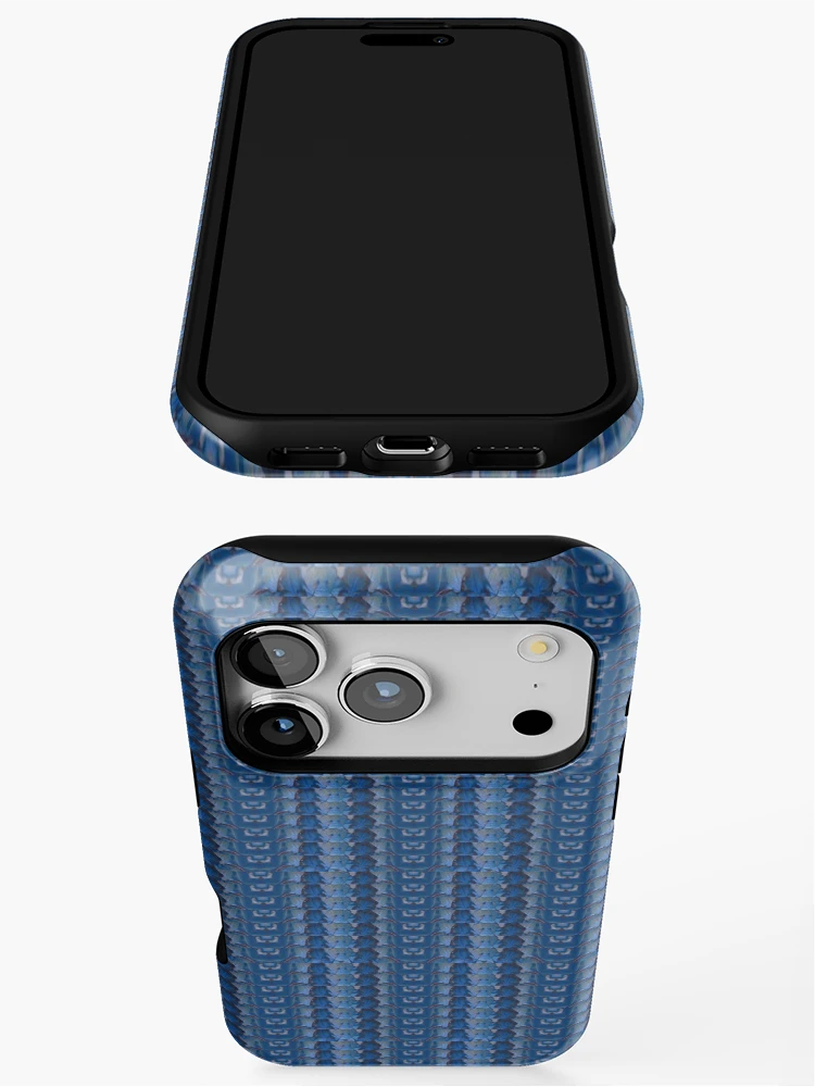 Thumbnail 3 of 4, iPhone Case, Blue Ribbons designed and sold by Patterns4Nature.
