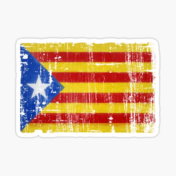 Vista previa del artículo con la obra «Grunge bandera de Cataluña», diseñado y vendido por drizzd.
