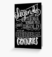"Centuries" von Fallout Boy Lyric Zeichnung Grußkarte