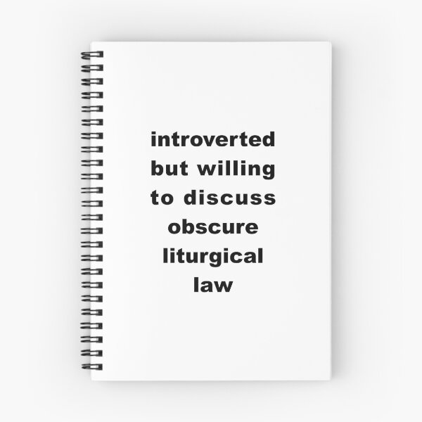 Item preview, Introverted Liturgist - black text designed and sold by Fiona Doyle.