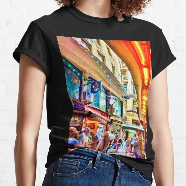 Street Photograph - Centre Place in Melbourne Australia 2017 Classic T-Shirt