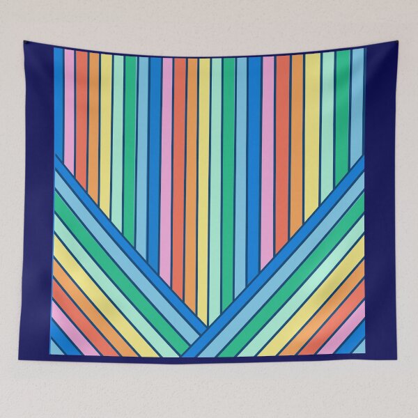 Item preview,  Rainbow Stripe Gorgeous Diagonal Pattern designed and sold by Greenbaby.