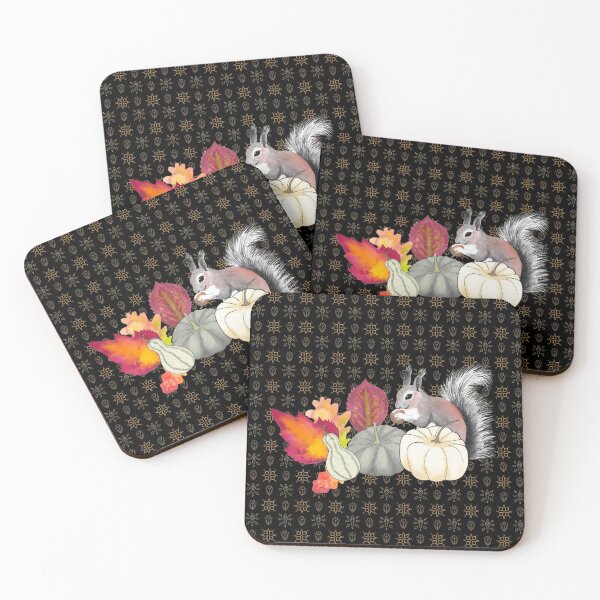 Item preview, Autumn Gourds and Squirrel designed and sold by Andreea Dumez.