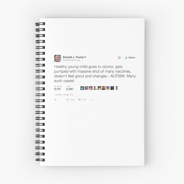 Item preview, Donald Trump Tweet "Healthy young child goes to doctor" designed and sold by DopeXStuff.