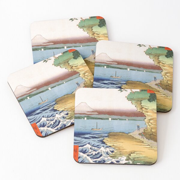 Item preview, Utagawa Hiroshige - The coast at Hota in Awa province - 1858 designed and sold by Hangastudio.