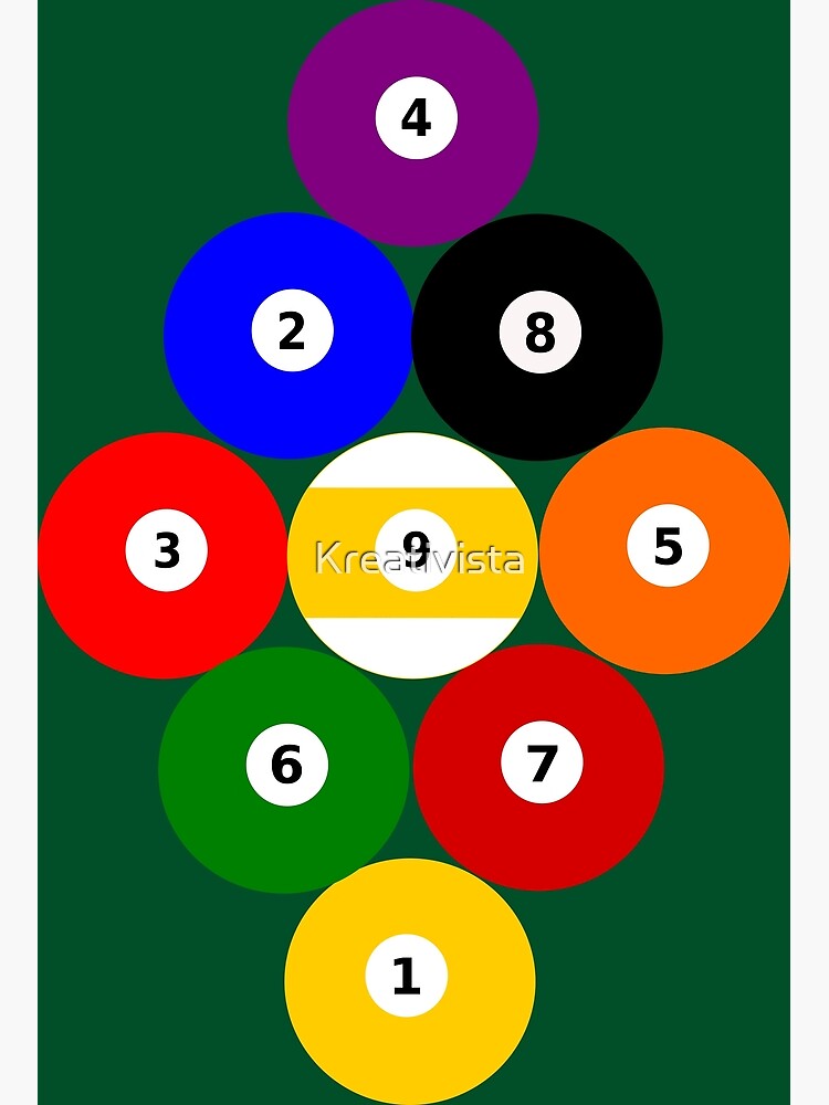 "NineBall Rack" Poster for Sale by Kreativista Redbubble