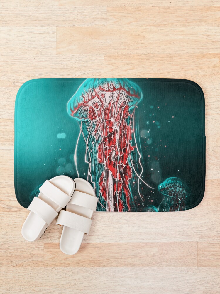 Alfombra de baño «Océano sagrado animal Medusa» de SyanArt | Redbubble