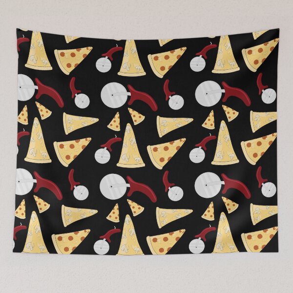 Item preview, Pizza with slice wheel pattern designed and sold by Kam-designs.