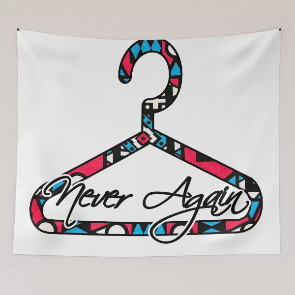Item preview, Never Again Coat Hanger Design  designed and sold by artbyomega.