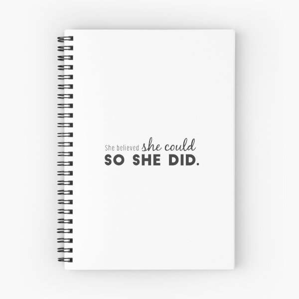 Item preview, She believed she could, so she did. designed and sold by Minimalist Quotes and Sayings.