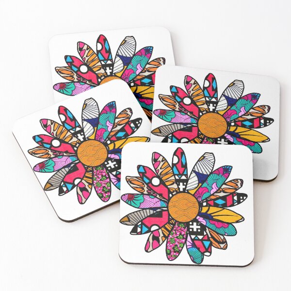 Artikelvorschau, Rosa Retro Blume entworfen und verkauft von artbyomega.