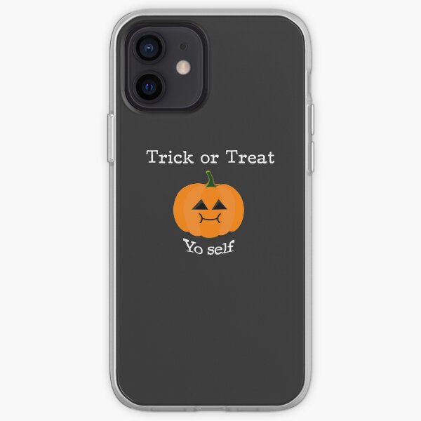 Trick or Treat Yo Self - Treat-Loving Pumpkin for Halloween iPhone Soft Case