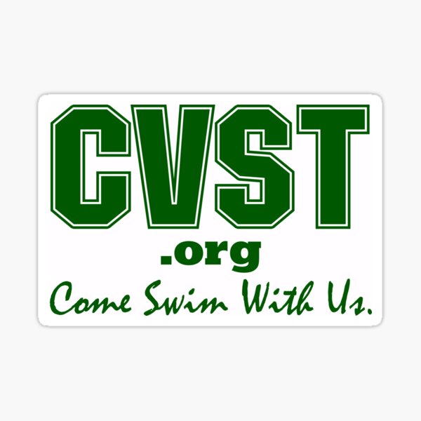 CVST Come Swim With Us Logo Sticker
