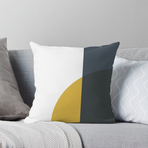 Item preview, Abstract Geometric Minimalist 2 Navy Blue, Light Mustard Yellow, and White designed and sold by kierkegaard.