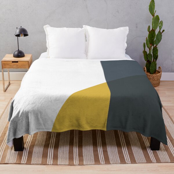 Item preview, Abstract Geometric Minimalist 2 Navy Blue, Light Mustard Yellow, and White designed and sold by kierkegaard.
