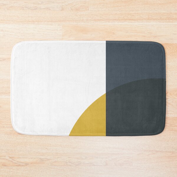 Item preview, Abstract Geometric Minimalist 2 Navy Blue, Light Mustard Yellow, and White designed and sold by kierkegaard.