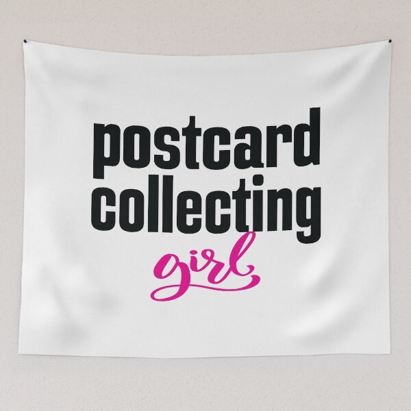 Item preview, Postcard Collecting Girl Deltiology designed and sold by ProjectX23.