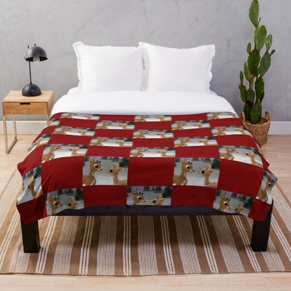 Rudolph and Clarice Throw Blanket