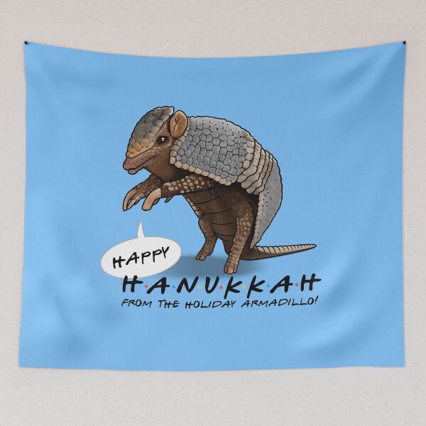 Item preview, Happy Hanukkah from holiday armadillo designed and sold by FbsArts.