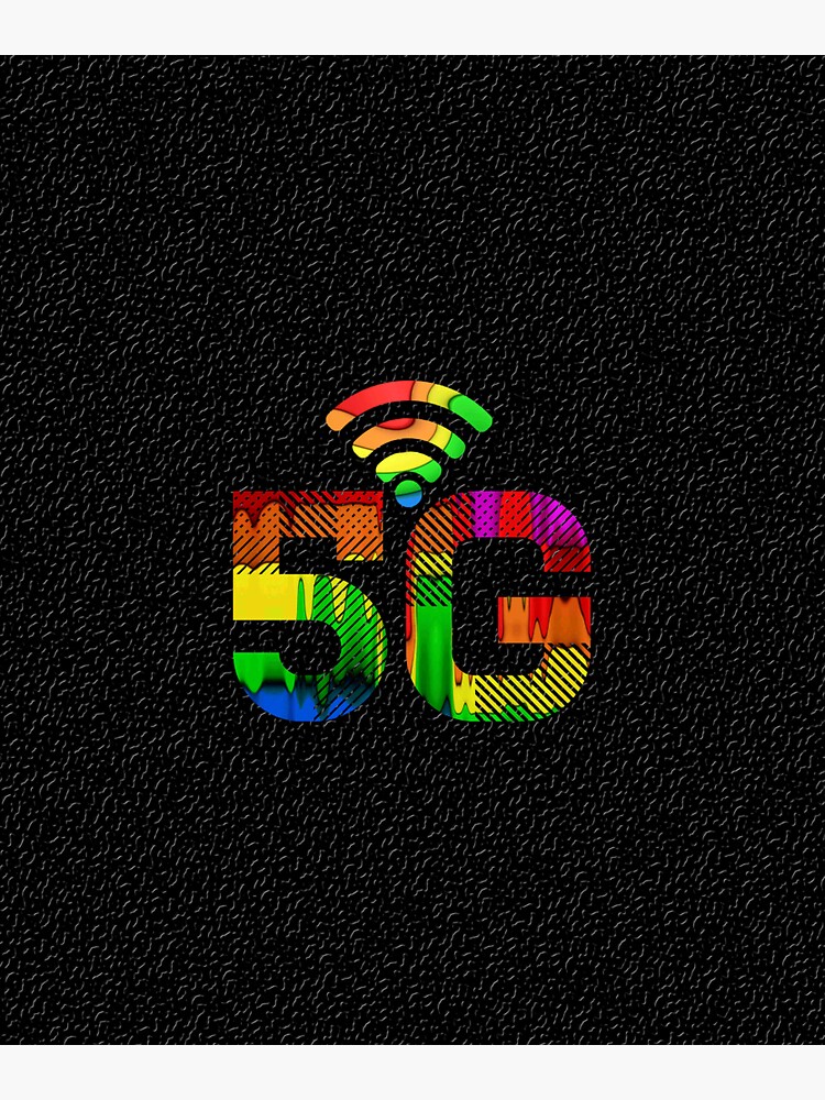 Thumbnail 3 of 3, Sticker, Bleeding 5G (Black BG) designed and sold by Vk91.