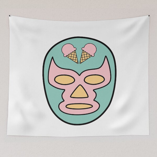Item preview, Ice Cream Luchador Mask designed and sold by fearcity.